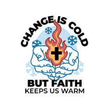 Faith Keeps Us Warm -  Uplifting Winter Artwork