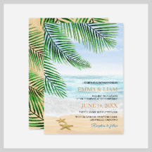 Tropical Beach with Starfish