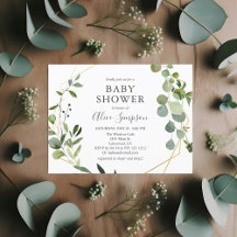 Greenery Elegant Baby Shower