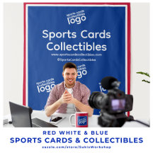 Retro Red White & Blue Sports Cards & Collectibles