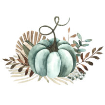 Fall in Love, Turquoise Pumpkin & Pampas Grass 