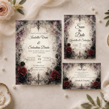 Romantic Gothic Lace Wedding