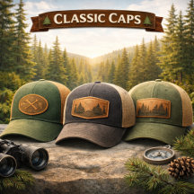 Treets Leather Patch Baseball Caps