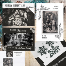 Black & White Elegant Christian Christmas Suite