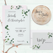 Botanical Wedding - Wood and Eucalyptus collection