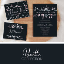 Yvette • Pink and Navy Floral Wedding Suite