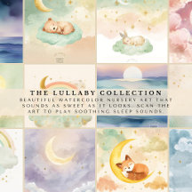 Dreamland Lullabies | Watercolor Nursery Art