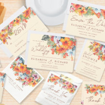 Elegant Hibiscus Flower Tropical Floral Suite