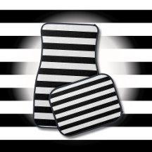 Vintage Classic Black & White Stripes 
