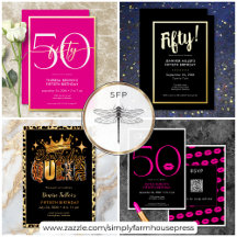 Fiftieth Birthday Party Invitations