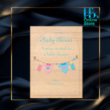  Baby Shower Invitation Cards - Boys or Girls