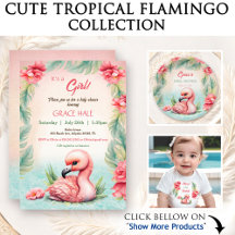 Cute Tropical Flamingo