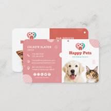 Pet related services business cards