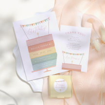 Rainbow Layer Cake Birthday Party