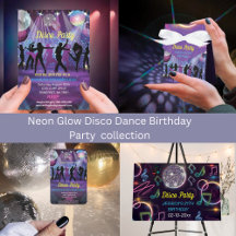 Neon Glow Disco Dance Birthday Party