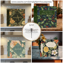 Vintage William Morris Inspired Recipe Binders