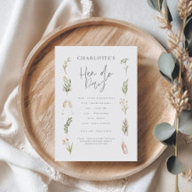 Hen Do Pink Girly Watercolour Floral