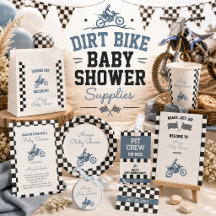 Dirt Bike Baby Shower Supplies