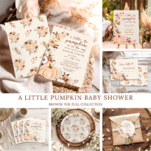 A Little Pumpkin Fall Floral Baby Shower