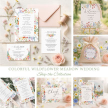 Colorful Wildflower Meadow Wedding