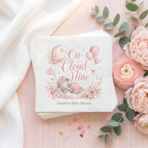 On Cloud Nine Girl Baby Shower Collection