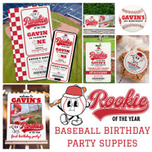 Rookie of the Year Baseball Birthday Party