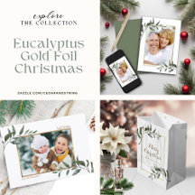 Eucalyptus Gold Foil Christmas