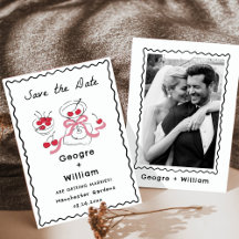 Modern & Whimsical Martini Glass Olive and Cherry