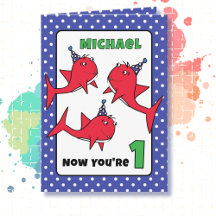 Children Animal Cartoon Cute Birthday Cards 