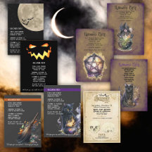 Spooky Adult Costume Party Invites for Halloween