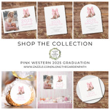 Pink Western Cowgirl 2025 Graduation 