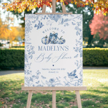 Blue Toile Pumpkin French Fall Collection