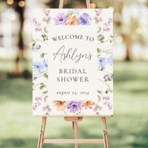 Watercolor Wildflowers- Bridal Shower Collection