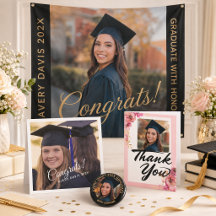 Elegant Graduation Photo Cards & Gifts