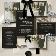 Classic Black Tie Editorial Wedding Collection