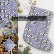 Purple Poinsettias and Snowflakes: Christmas Decor