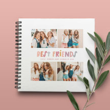 girly colorful typography photo best friends