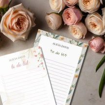 Spring Floral Borders To Do List | Your Name