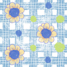 Sunflower & Plaid Vintage Design