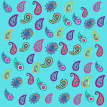 "Tropical Paisley Tide"