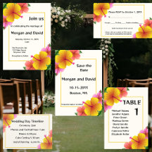 Tropical Hibiscus Wedding 