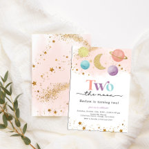 Two the Moon - Girl's 2nd Birthday