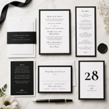 Black Border Formal Wedding Collection