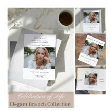 Celebration of Life   Elegant Branch Design