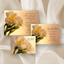 White Double Daffodils Spring Wedding