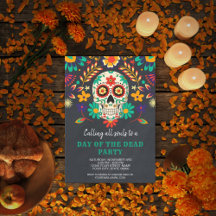 Day of the Dead Chalkboard Halloween Party