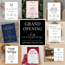 Grand Opening Invitations for New Business