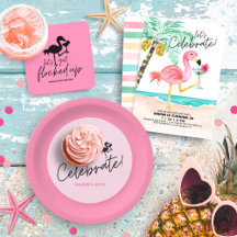 Flamingo Beach Tropical Birthday Party Collection