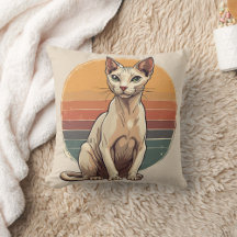 Retro Sphynx Cat Art