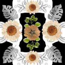 Modern abstract floral art 